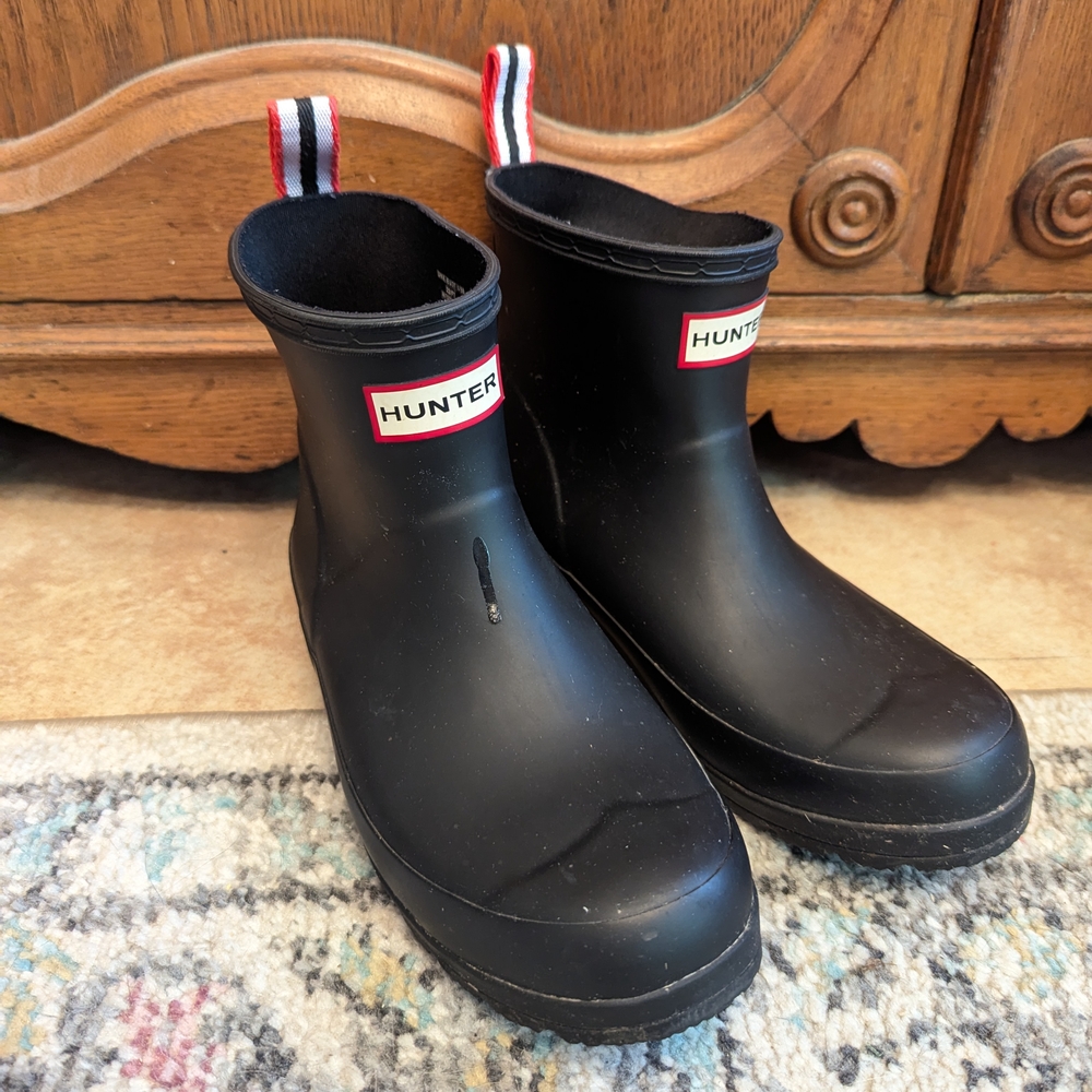 Hunter Women's Black Rain Boots